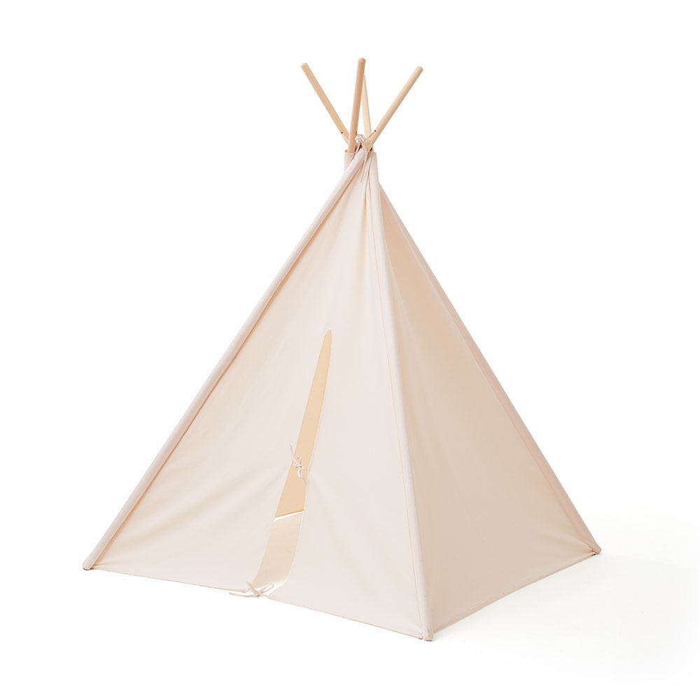 Kids Concept Tipi-telt naturhvid 