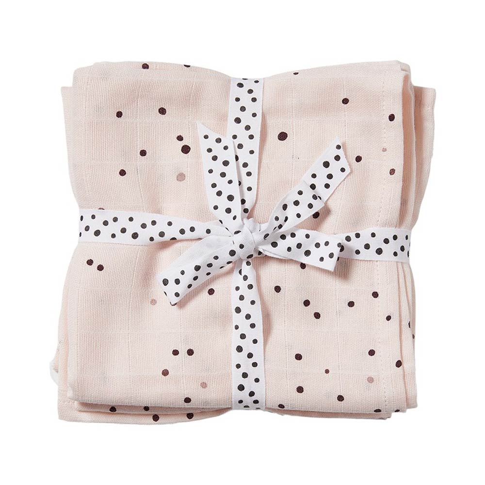 Done by Deer swaddle 2-pak tæpper Dreamy dots Powder