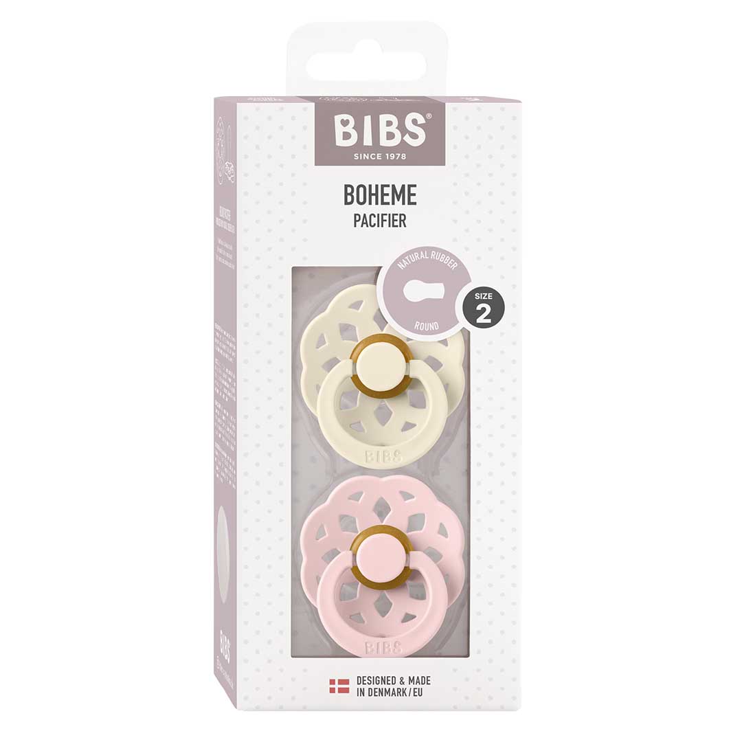 BIBS dug Boheme 2-pak 6-18m Ivory/Blossom