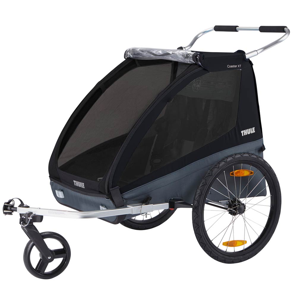 Thule Coaster XT cykelanhænger + klapvogn Sort