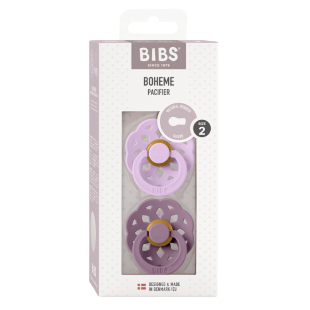 BIBS dug Boheme 2-pak 6-18m Violet Sky/Mauve