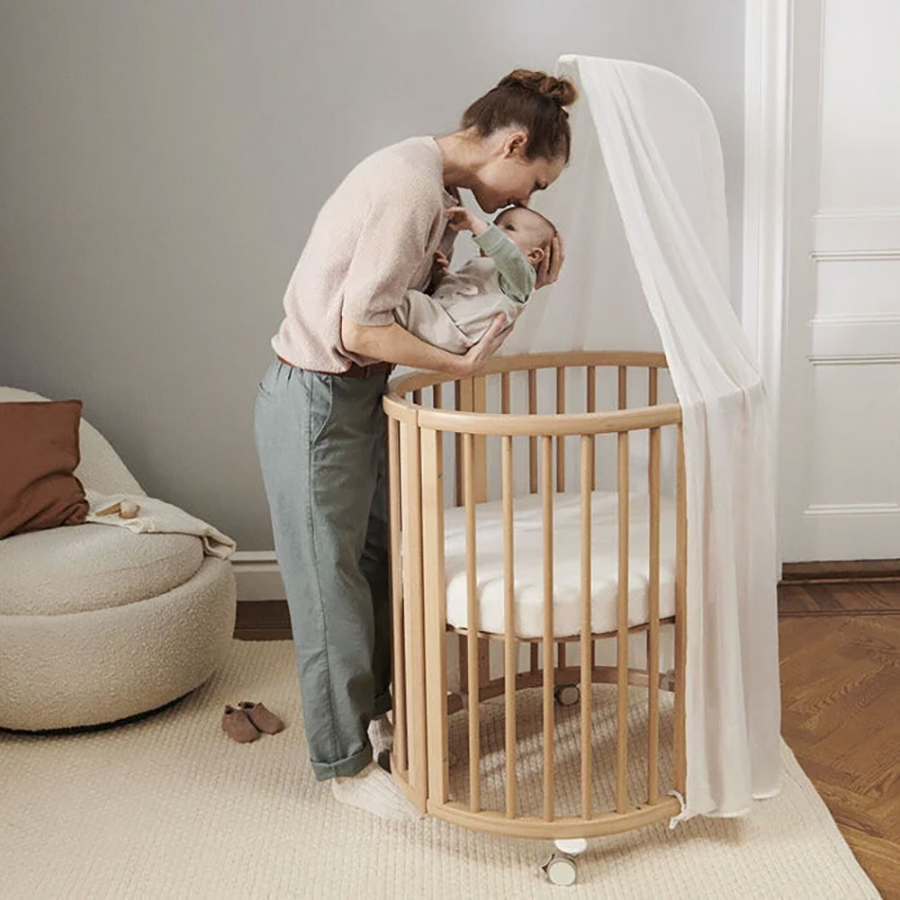 Stokke Sleepi Mini V3 tremmeseng Hvid