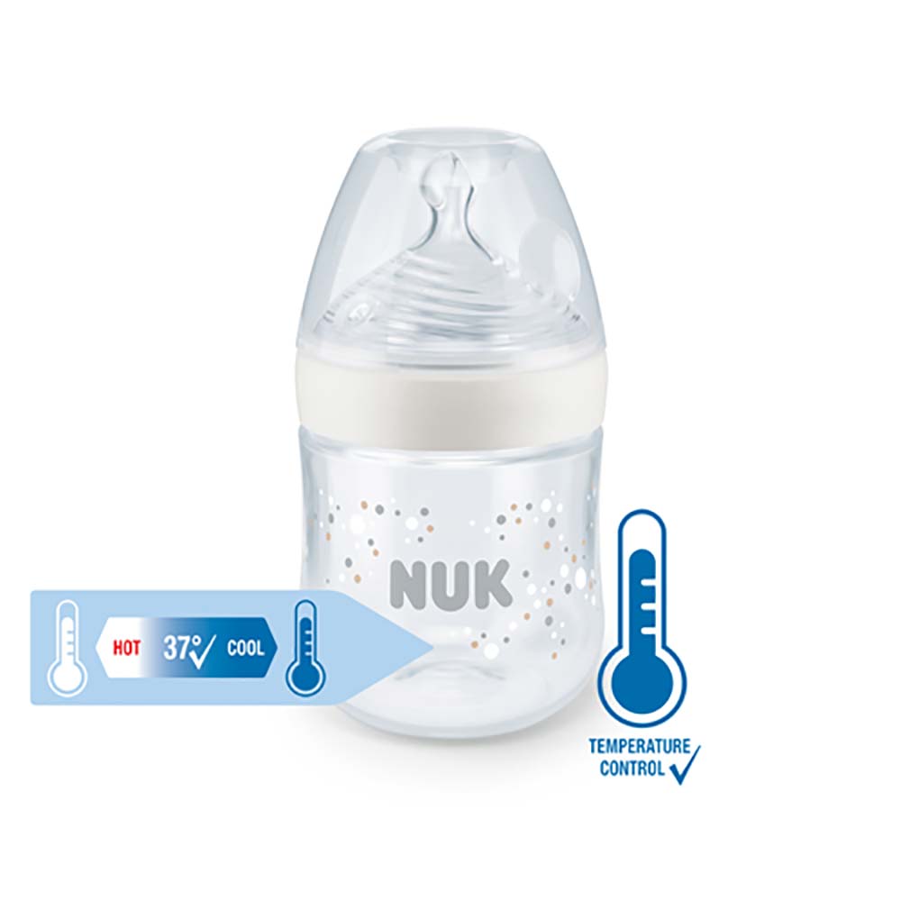 NUK Nature Sense sutteflaske 150 ml hvid