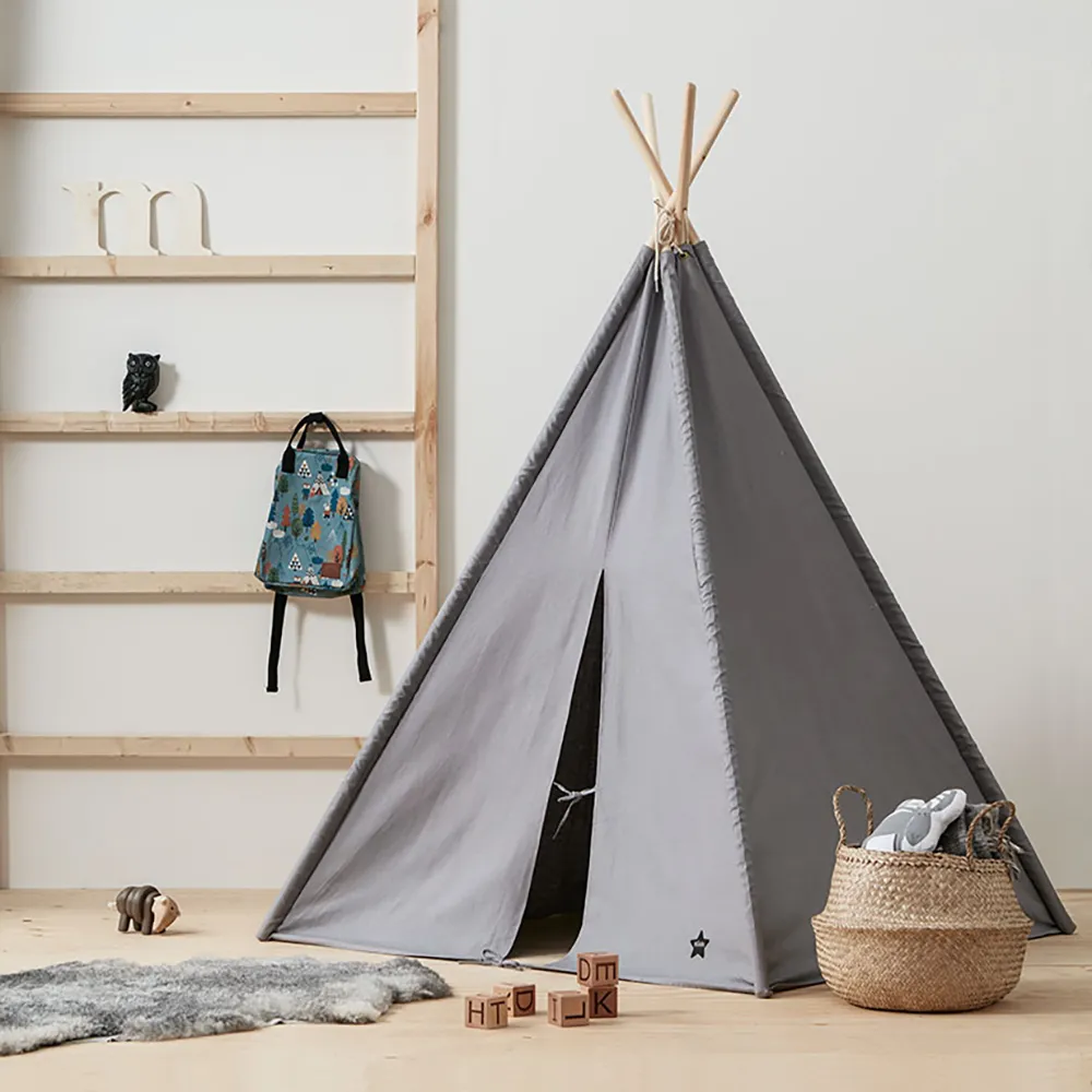 Kids Concept Tipi-telt grey