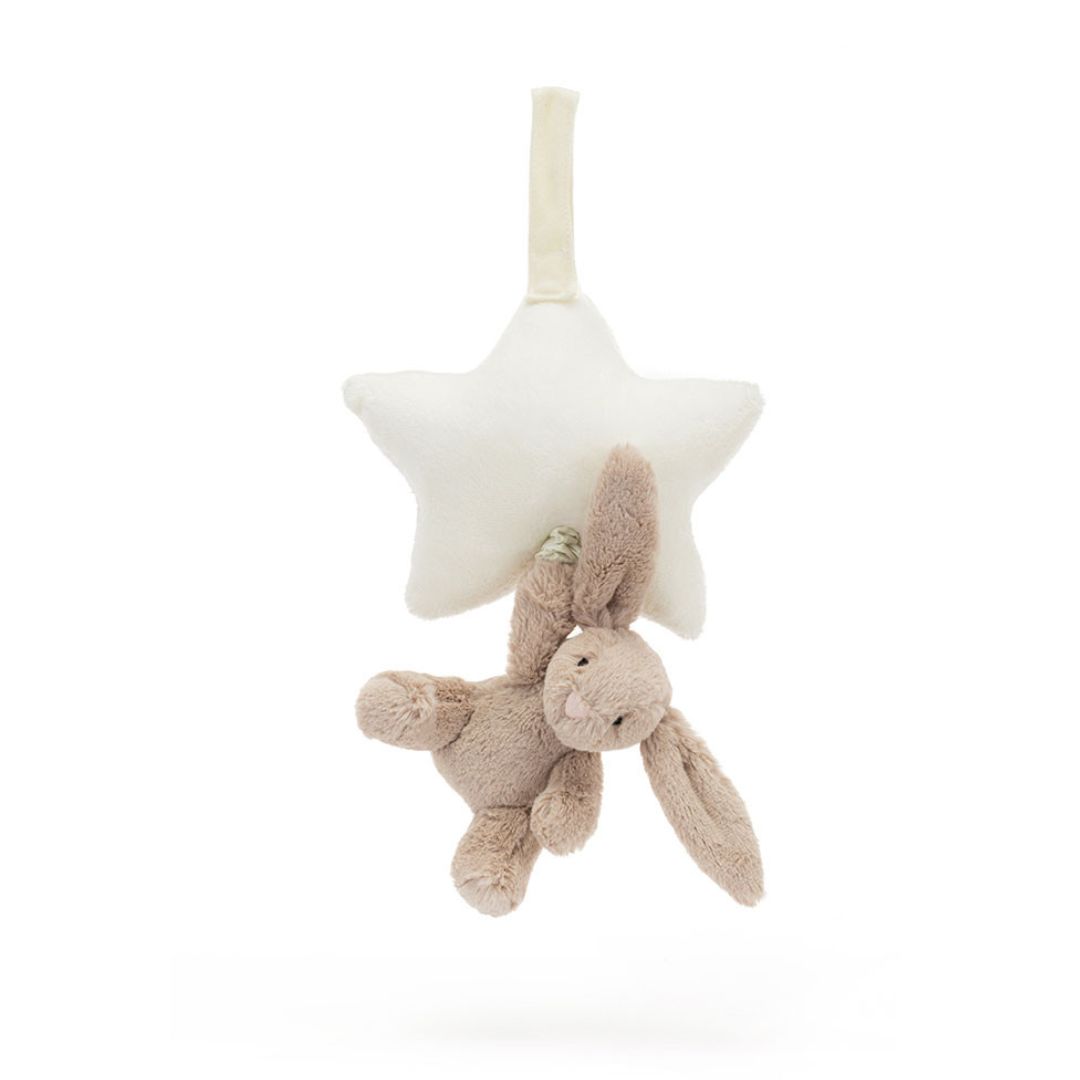 Jellycat Bashful Beige Bunny Star musikvedhæng