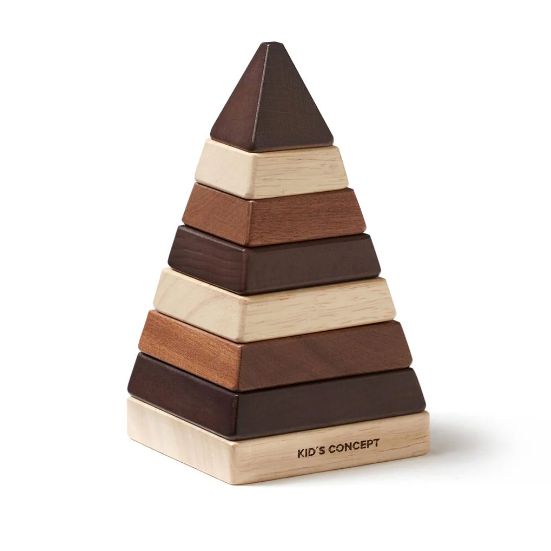 Børn Concept Plocktorn pyramide naturlig NEO