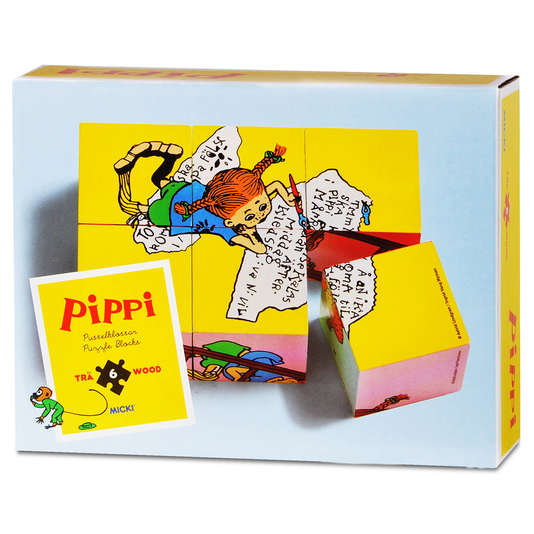 Pippi Puzzle Blocks 6 dele