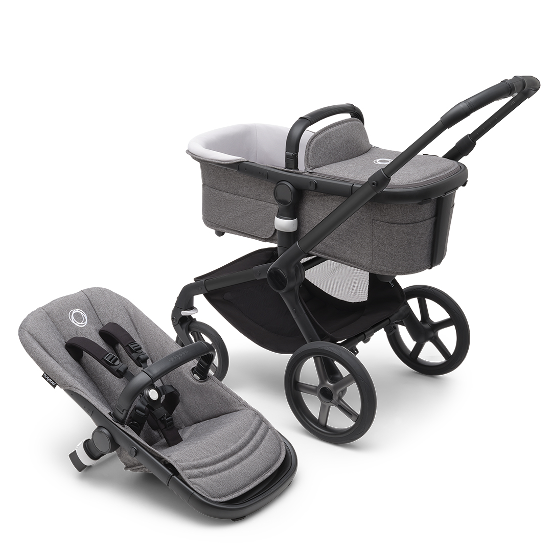 Bugaboo Fox 5 Bass Sort/Grå Melange