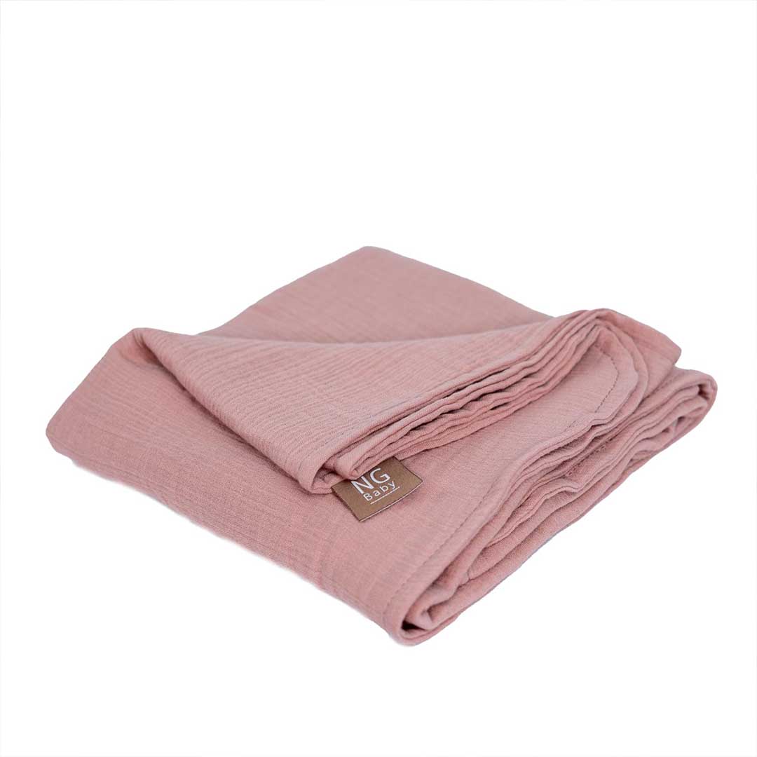 Ng Baby Muslin Blanket Deluxe 60X90 Cm Dusty Rose