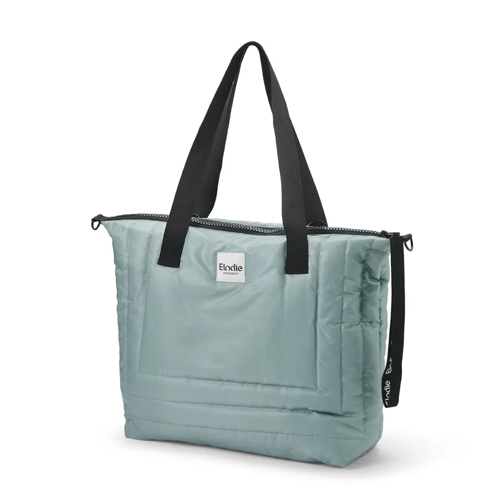 Elodie Pusletaske Quiltet Pebble Green