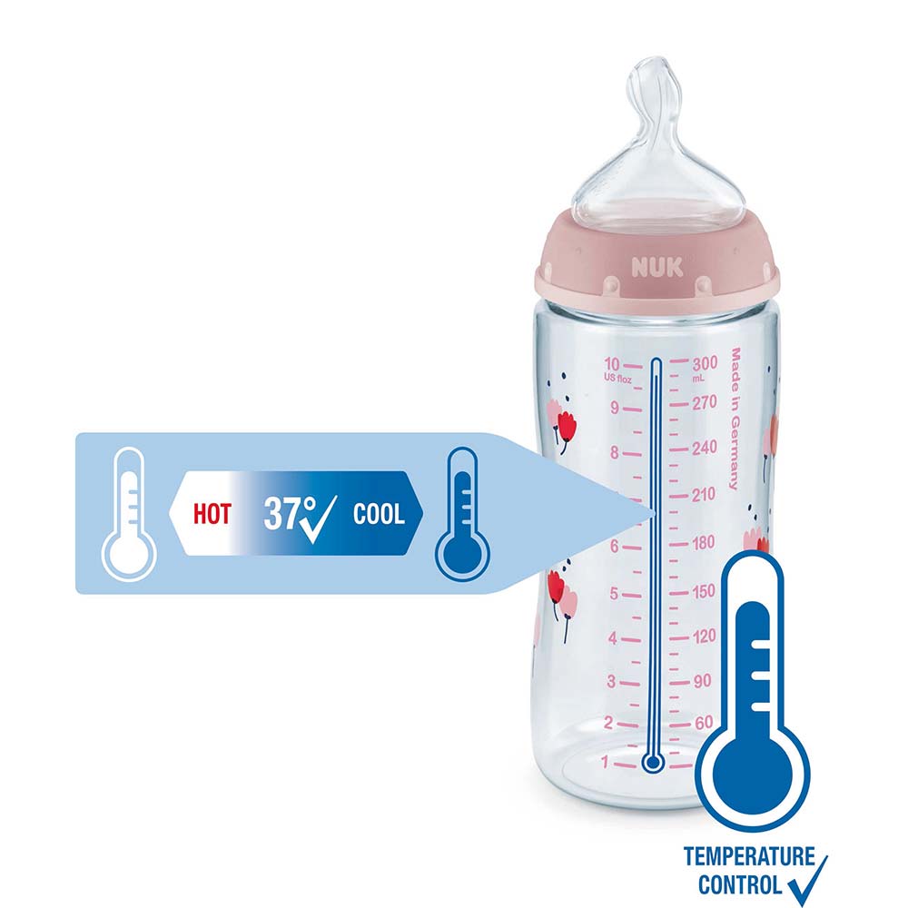 NUK First Choice+ sutteflaske 300 ml Hvid