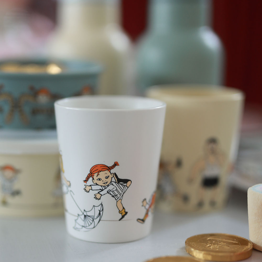 Rätt Start Pippi Cirkus Tumbler krus beige