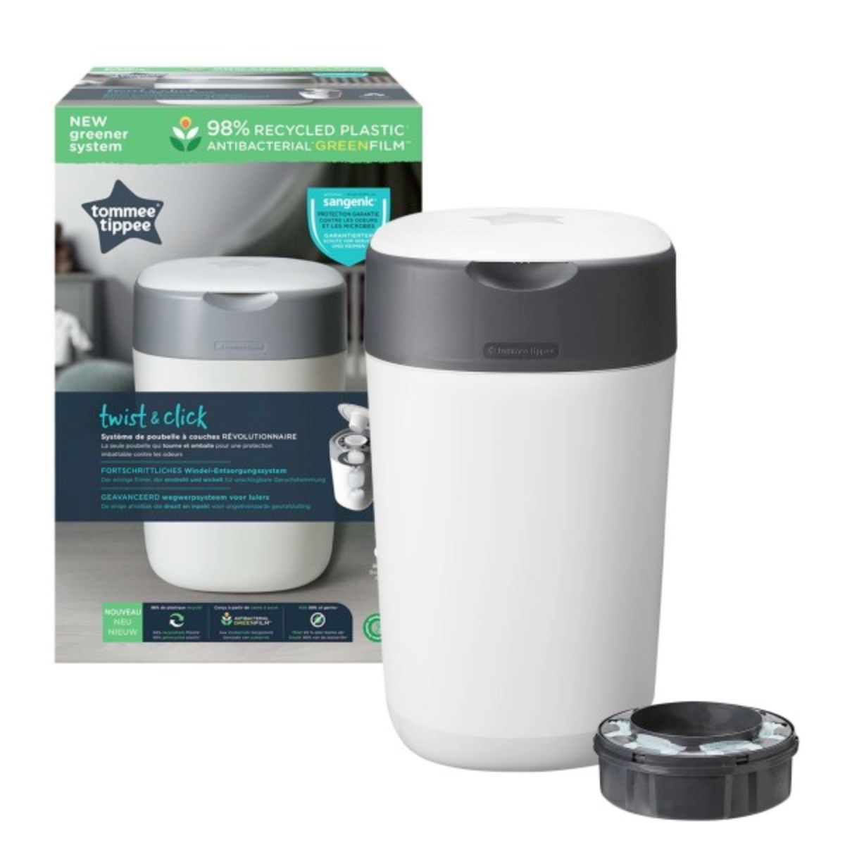 Tommee Tippee blespand Sangenic Twist & Click Hvid