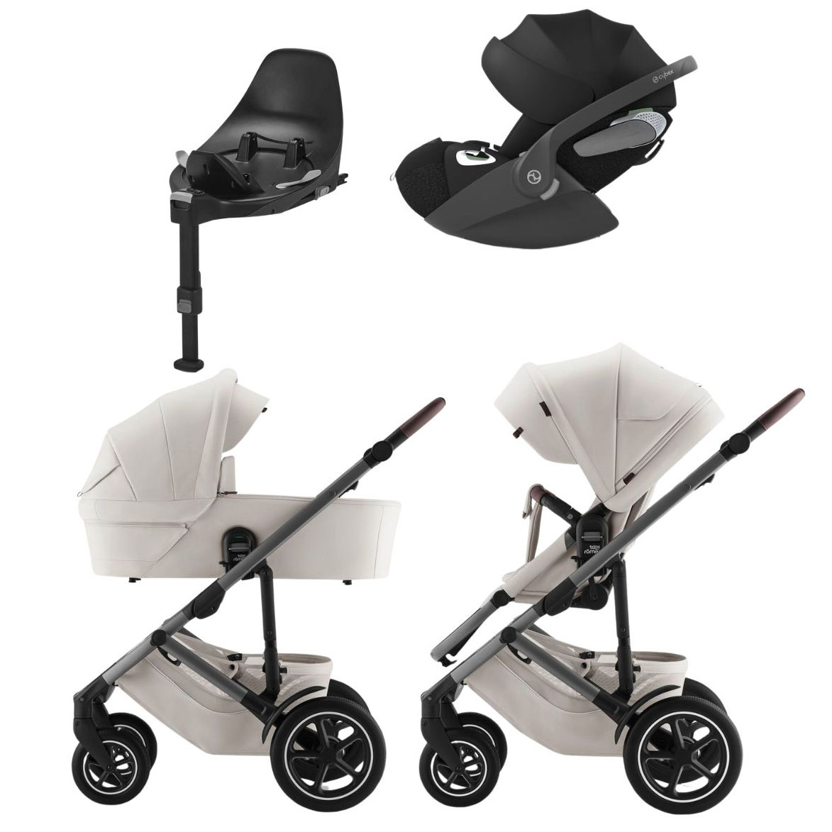 Britax Smile 5Z Soft Taupe + Cybex Cloud T-pakke