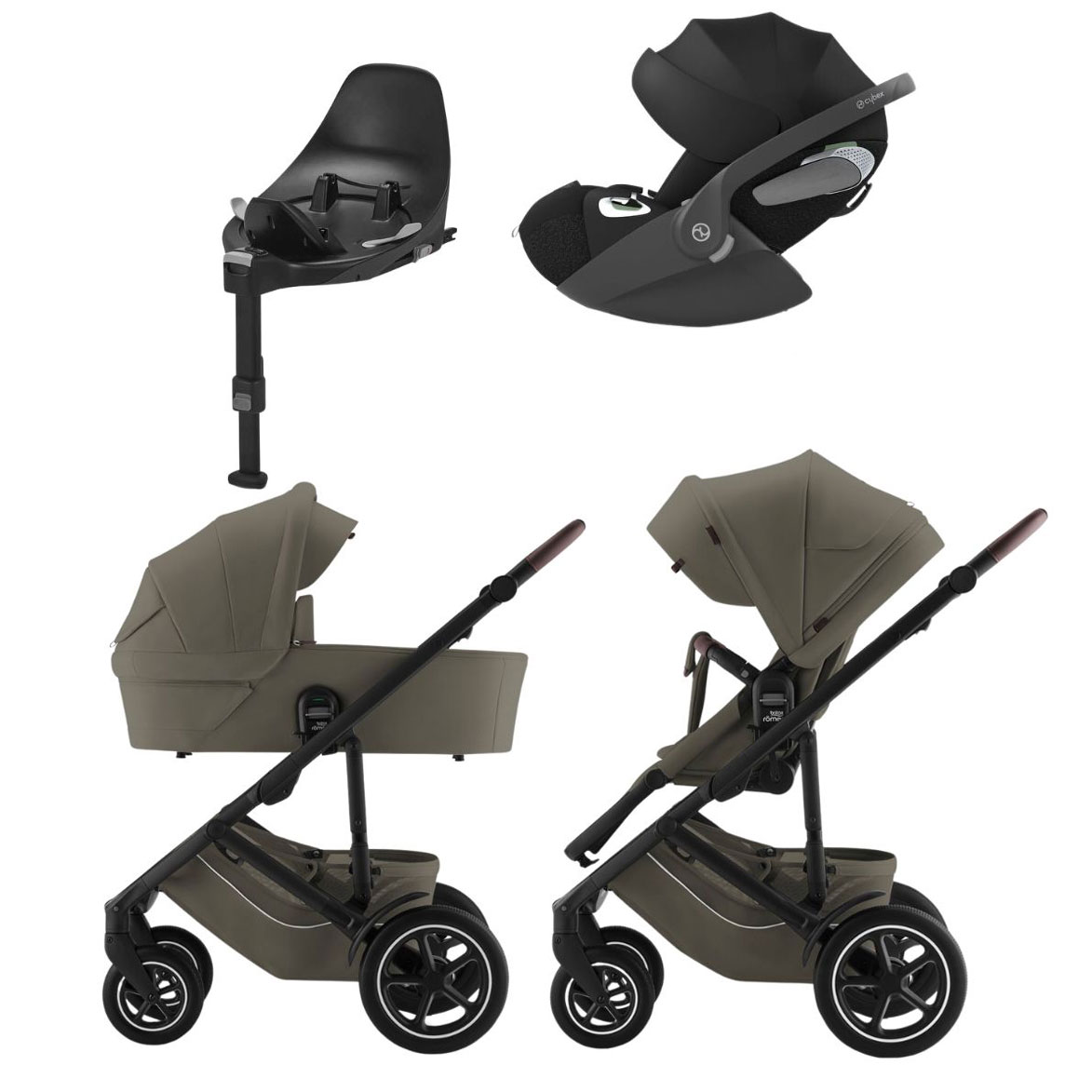 Britax Smile 5Z Urban Olive + Cybex Cloud T-pakke