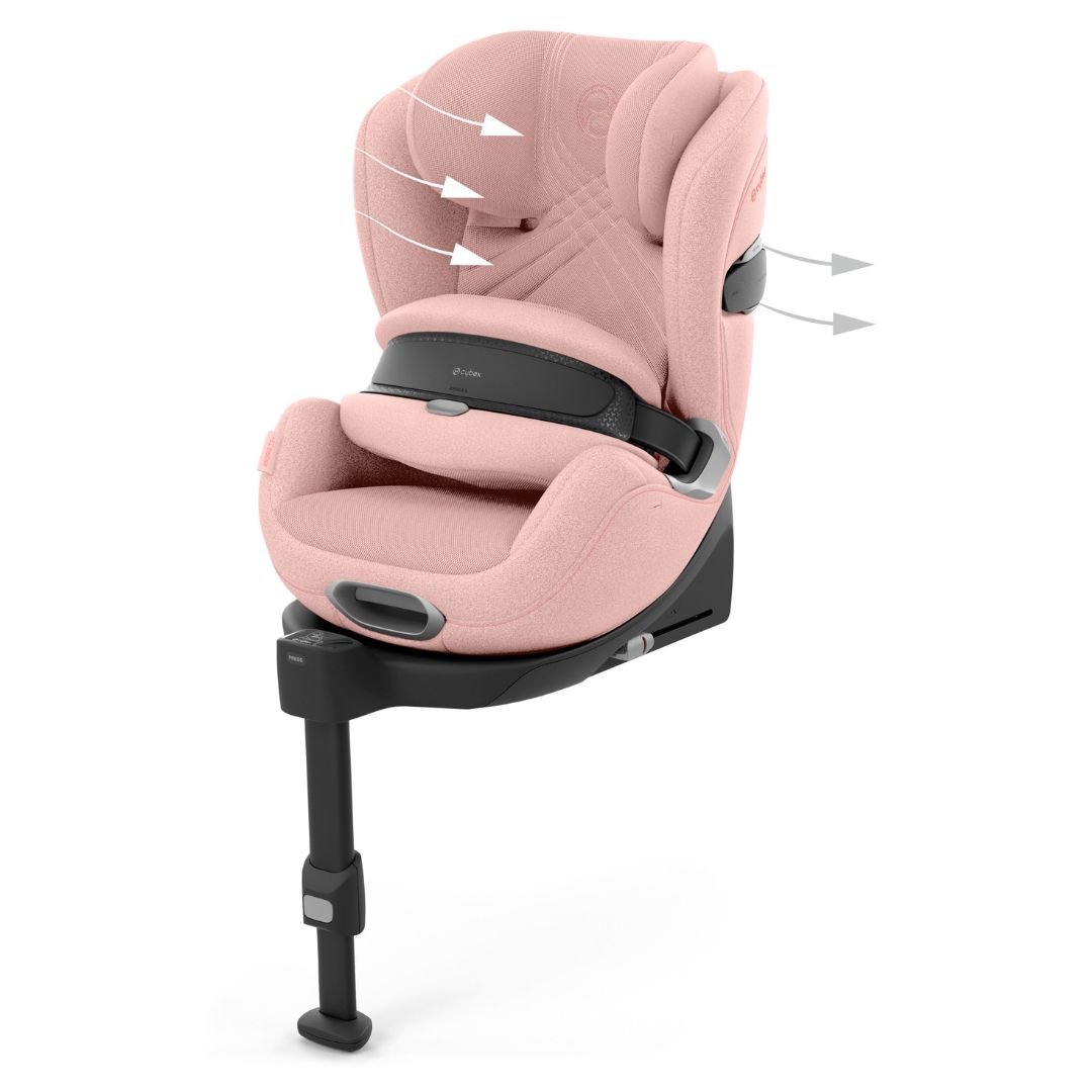 Cybex Anoris T2 Autostol m. Airbag i-size Plus Peach Pink