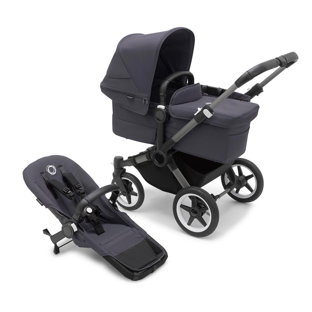 Bugaboo Donkey 5 klapvogn Mono Graphite/Stormy Blue