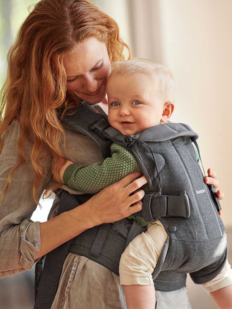 BabyBjörn One bæresele, vævet, denimgrå/mørkegrå