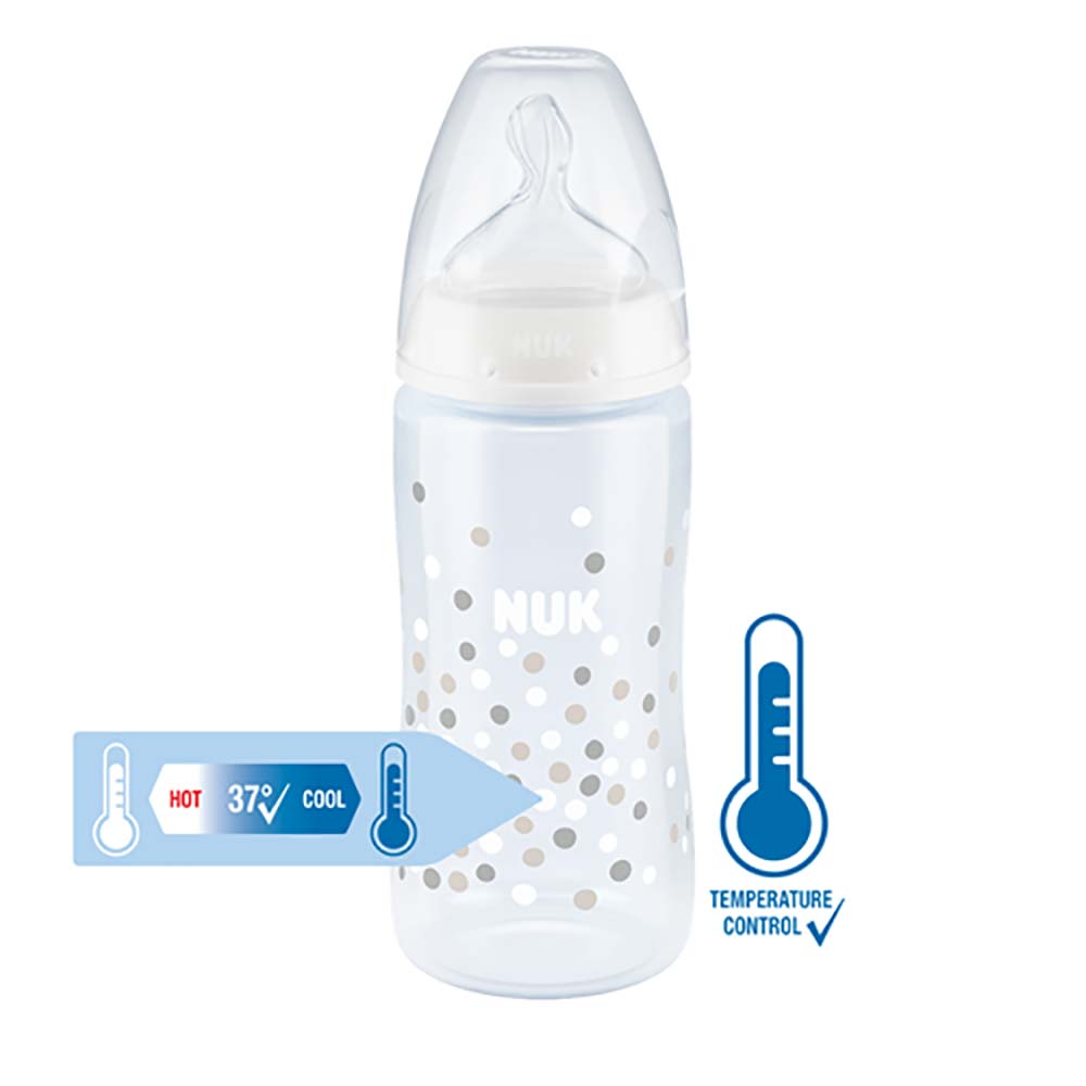 NUK First Choice+ sutteflaske 300 ml Hvid