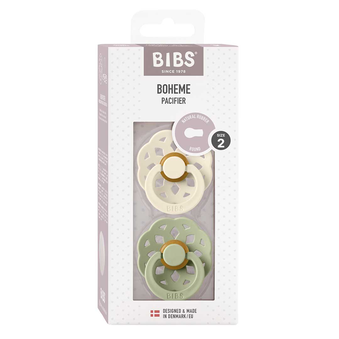 BIBS dug Boheme 2-pak 6-18m Ivory/Sage