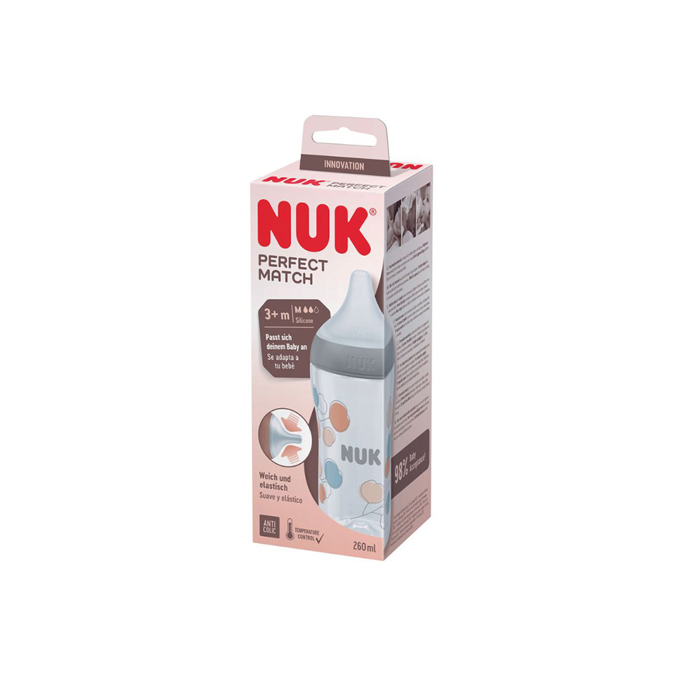  NUK Perfect Match Sutteflaske 260 ml - Kvist 260 ml