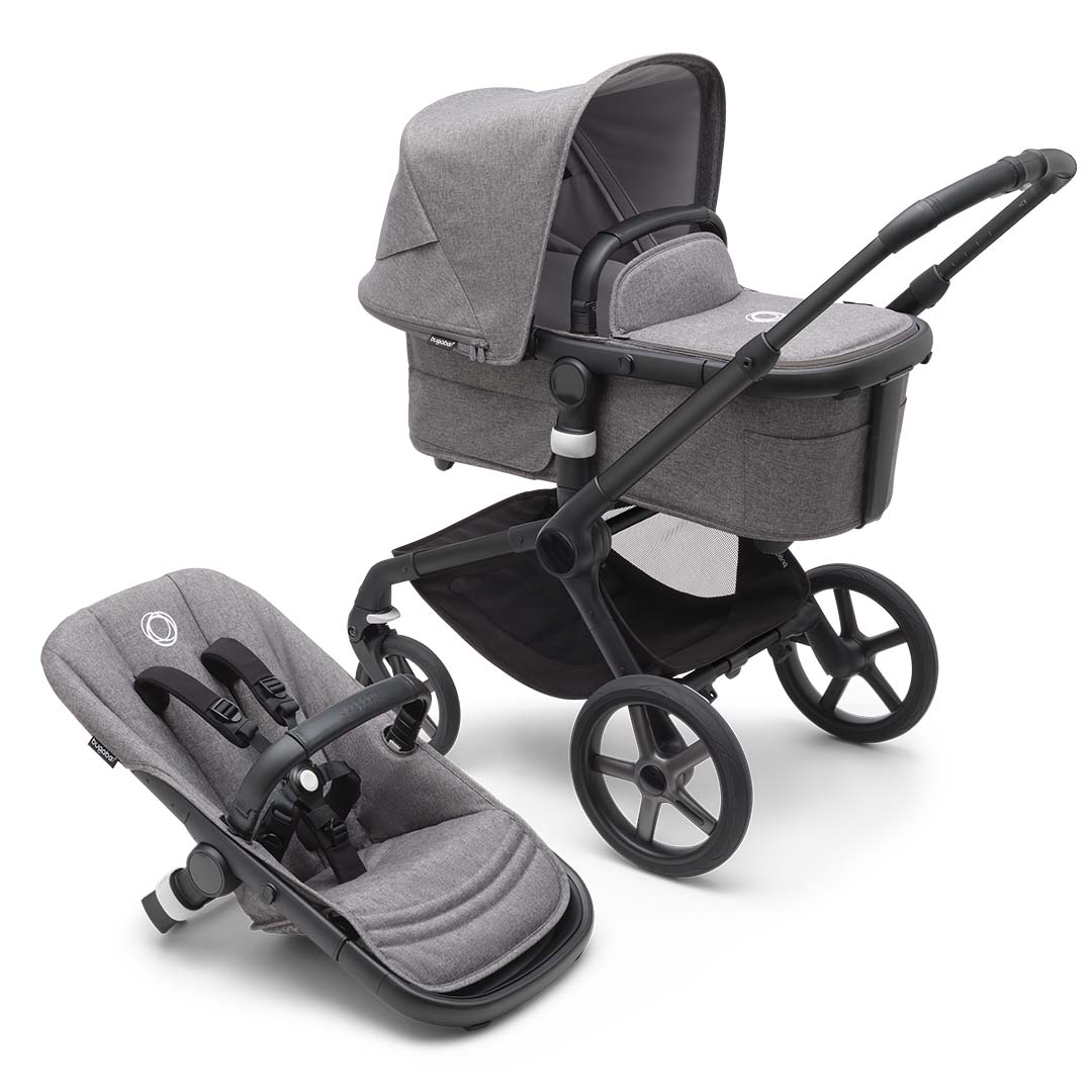 Bugaboo Fox 5 klapvogn Sort/Grå Melange