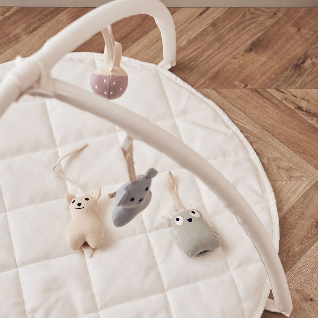 Kids Concept Baby Gym tekstil naturhvid