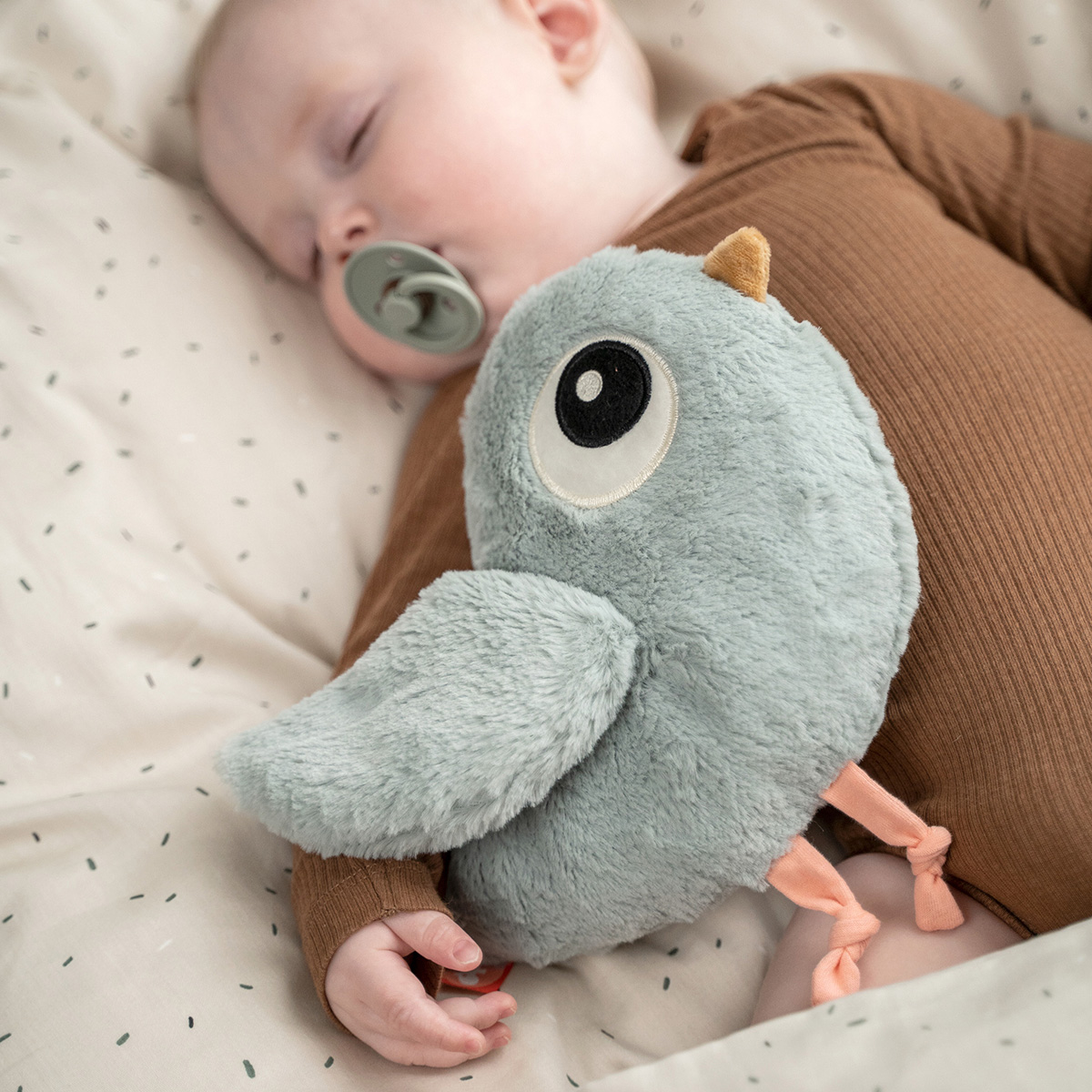 Udført af Deer Cuddle søde Birdee Blue