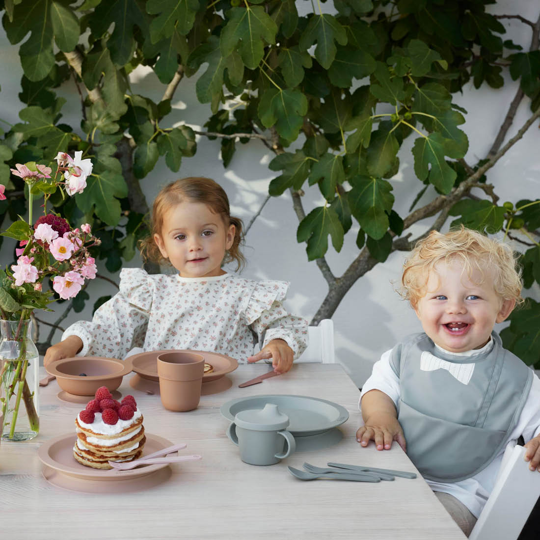 Elodie langærmet hagesmæk Autumn Rose