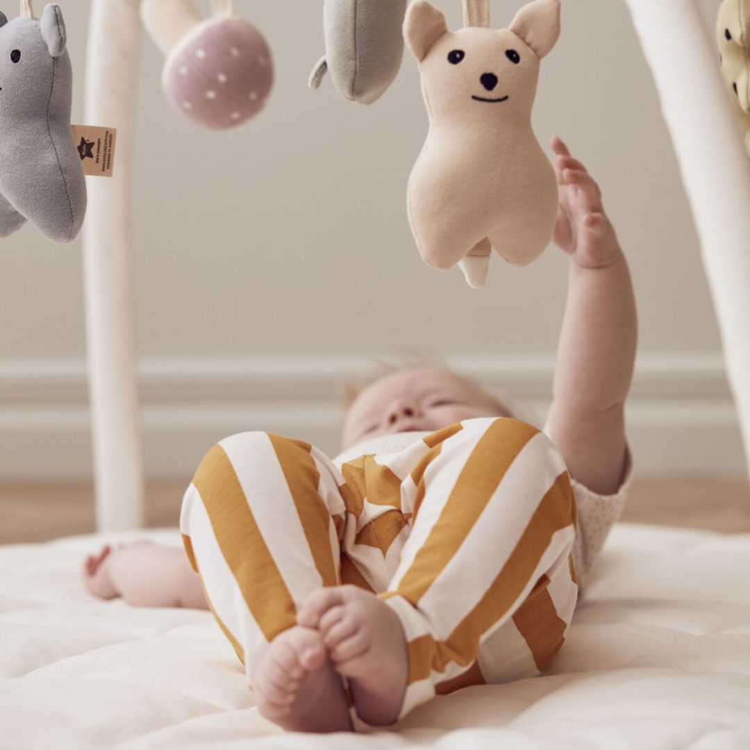 Kids Concept Baby Gym tekstil naturhvid