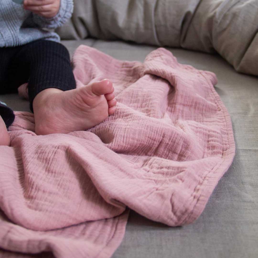 Ng Baby Muslin Blanket Deluxe 60X90 Cm Dusty Rose