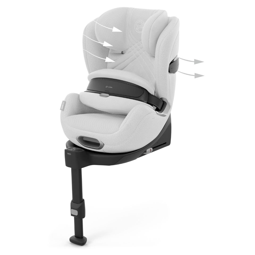 Cybex Anoris T2 Autostol m. Airbag i-size Plus Platinum White