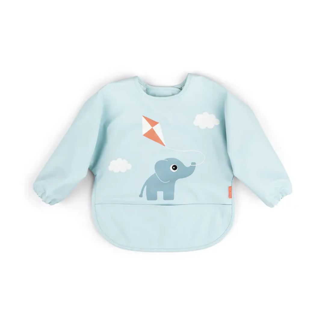 Done by Deer Bib med ærme Playground Blue