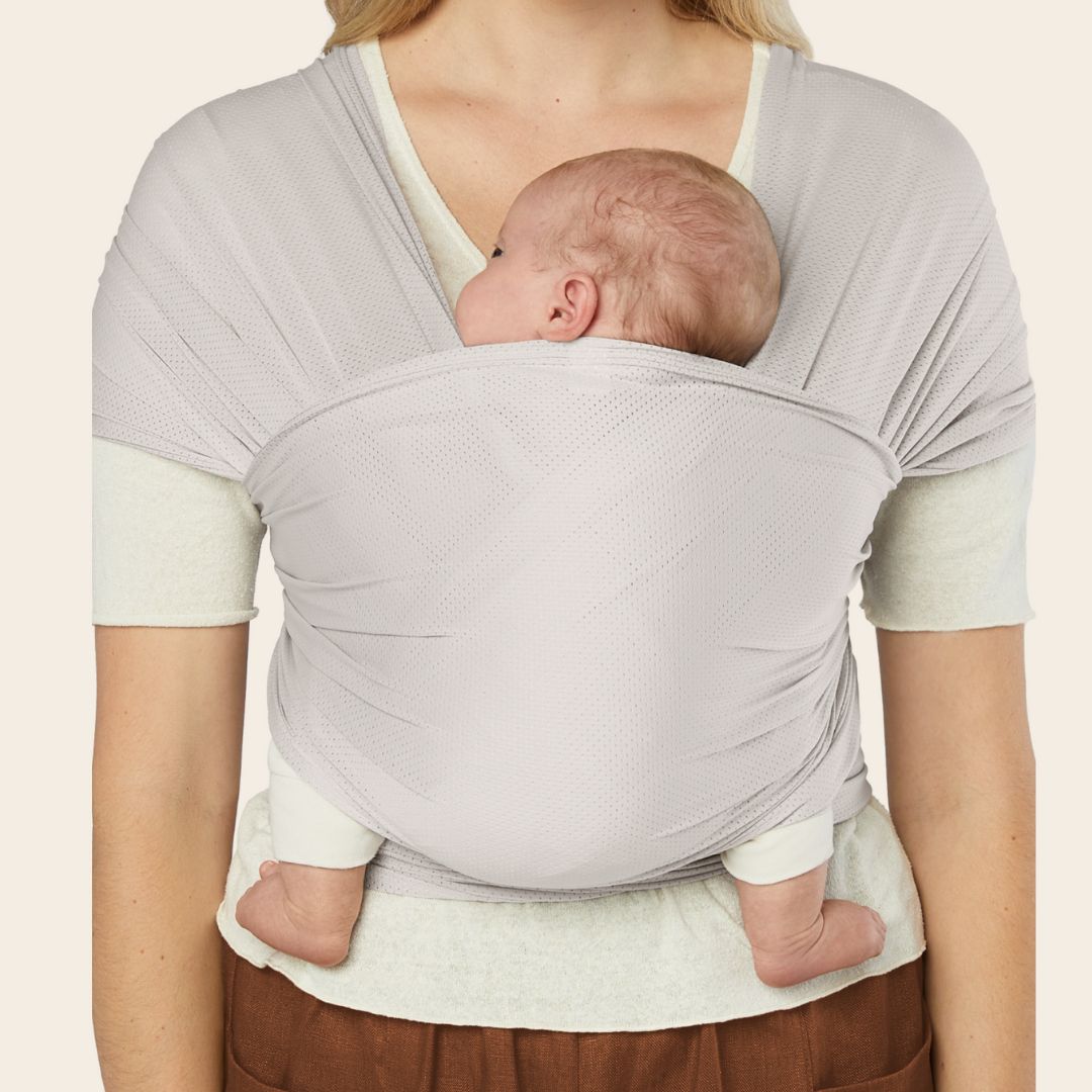 Ergobaby Aura Wrap bæresele Mesh Soft Grey