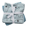 Done by Deer Muslin Blanket 2-pack Contour Blue