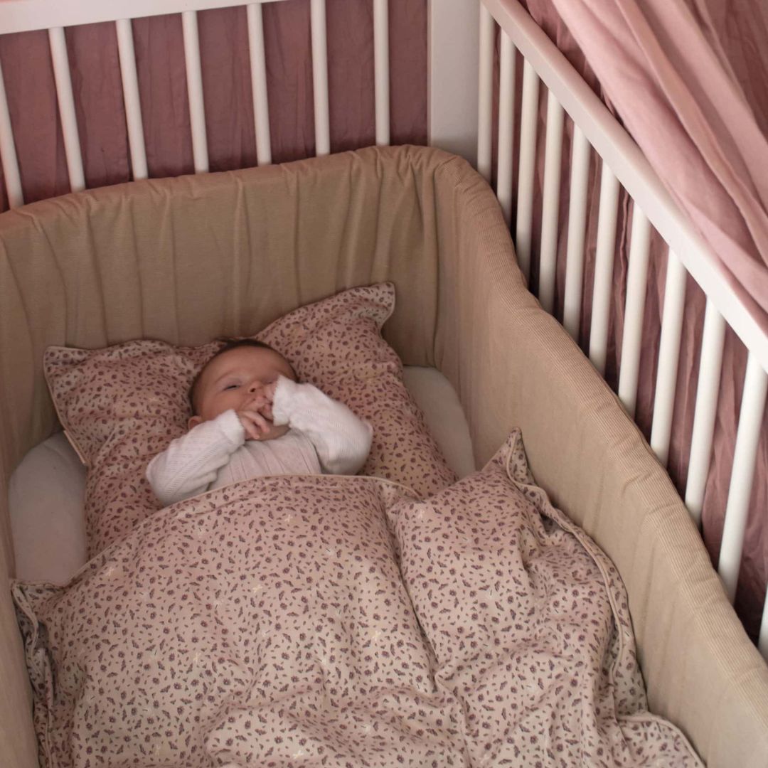 Filibabba Thick Crib Cover Beige