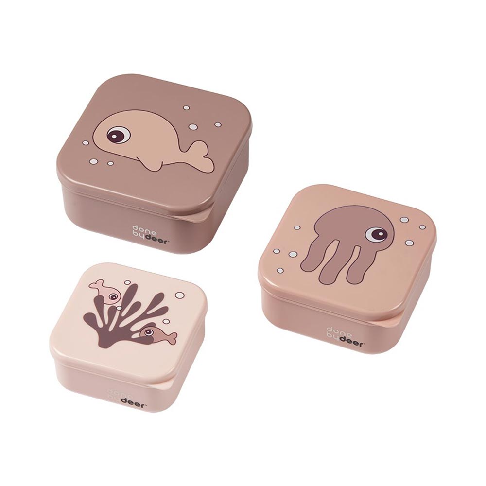 Done by Deer Snack box 3-pack Sea friends Powder