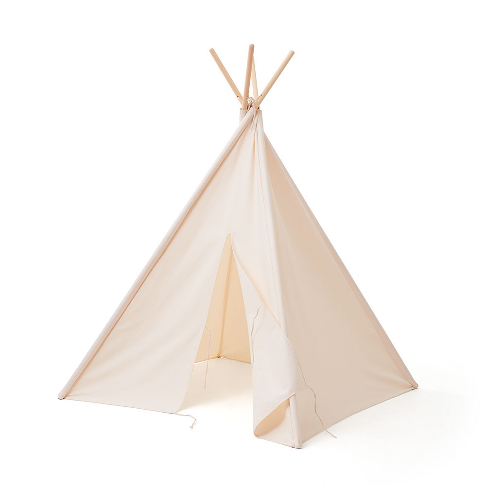 Kids Concept Tipi-telt naturhvid 