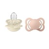 BIBS Sut 2-Pack Supreme 0-6m Silikone Ivory/Blush