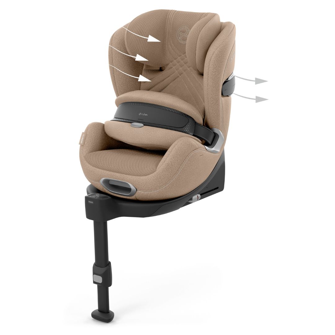 Cybex Anoris T2 autostol med airbag i-size Plus Cozy Beige